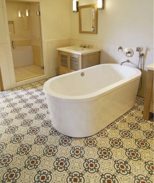 Cement Tiles Bathrooms - Original Mission Tile