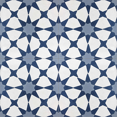 Iraquia cement tiles ochre Box of 10 tiles
