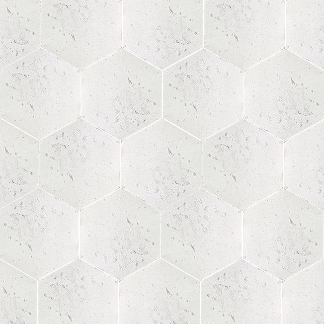 Terracotta Hex White 8x9 - Image 3