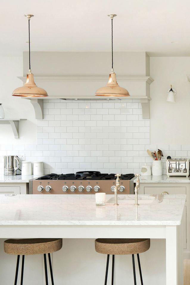 Hang Fun Lighting White Kitchen