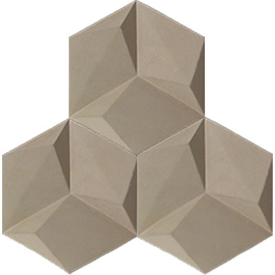 3D Hex Harlequin Sand 8x9