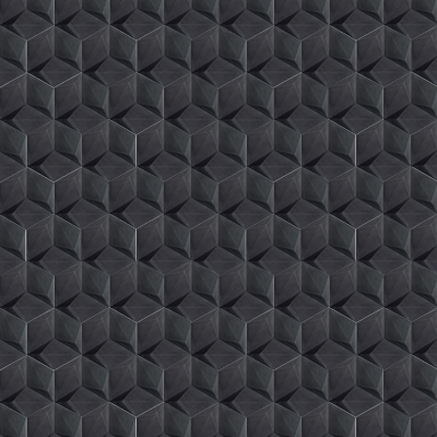 3D Hex Harlequin Black 8x9 - Image 2