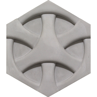 3D Hex Candado Gris 8x9 - Image 3