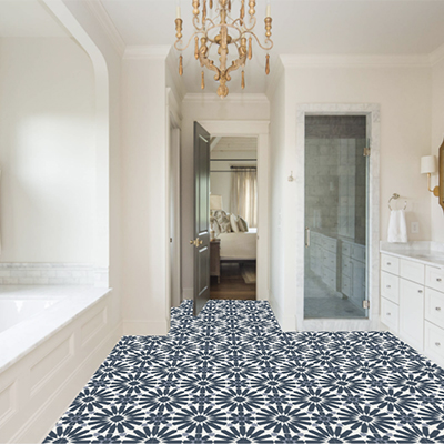 Rabat Navy 01 - Cement Tiles in Stock by Original Mission Tile