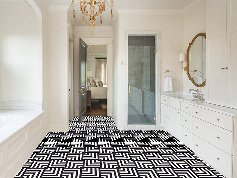 BLACK AND WHITE TILES