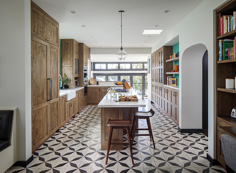 ROMBO BLACK 01 - F882139-01 CEMENT TILES FOR KITCHENS