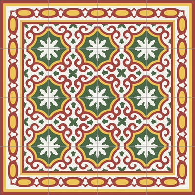 CEMENT TILE BORDER