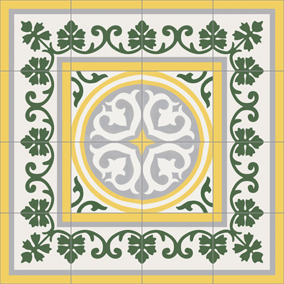 CEMENT TILE BORDER