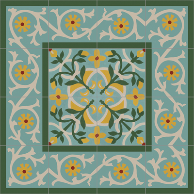 CEMENT TILES BORDER
