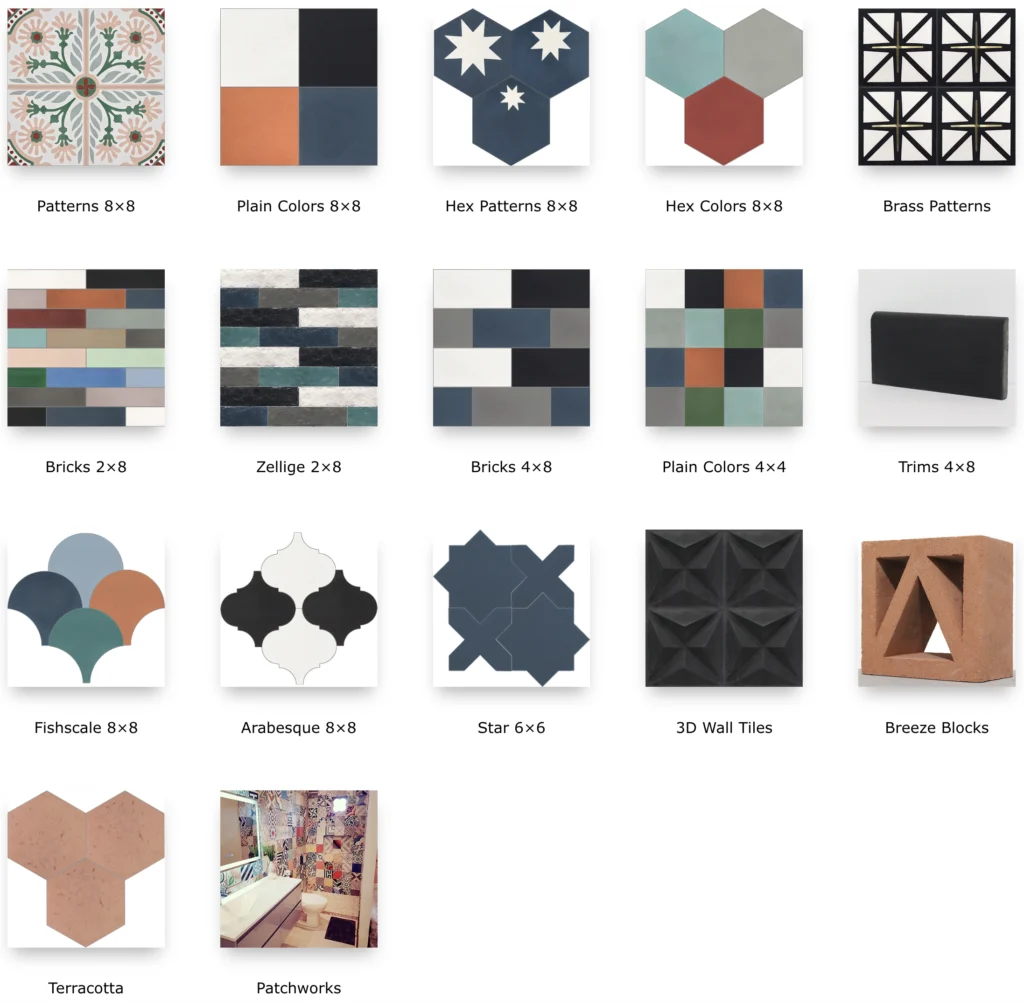 handmade cement tile