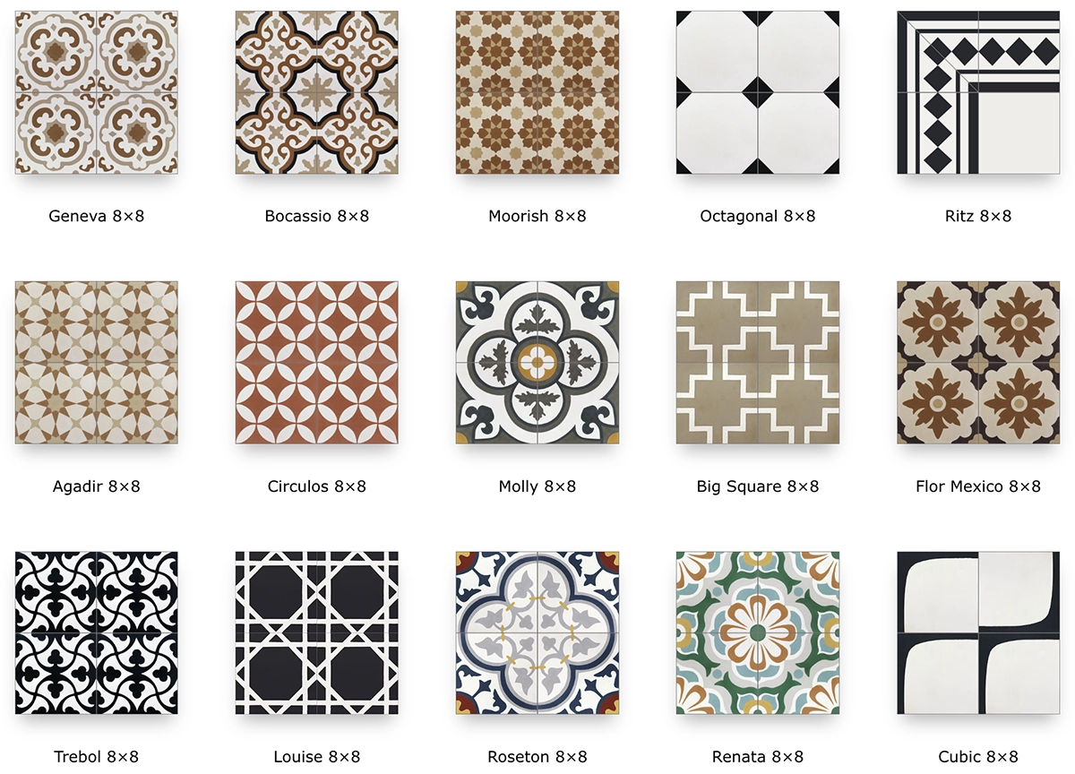 CEMENT TILES IN STOCK ORIGINAL MISSION TILE CEMENT TILES IN STOCK