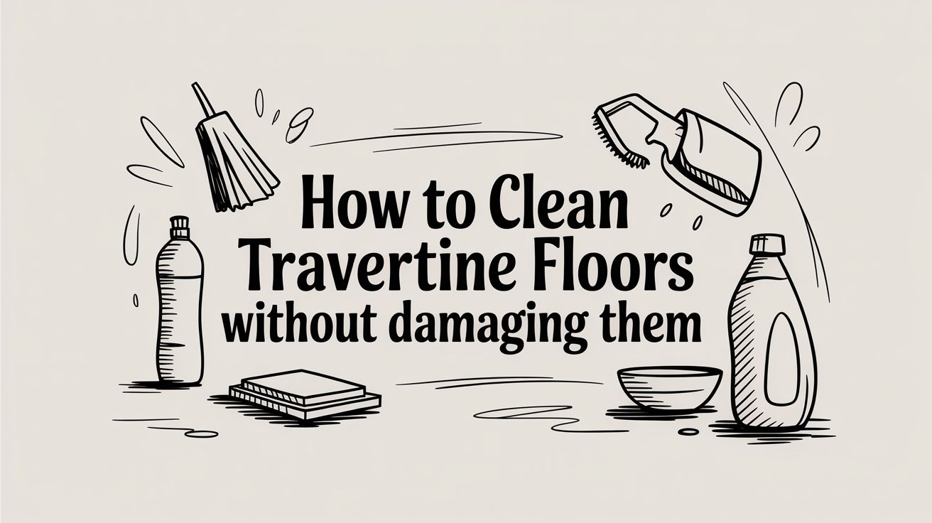 How to Clean Travertine Floors Without Damaging Them