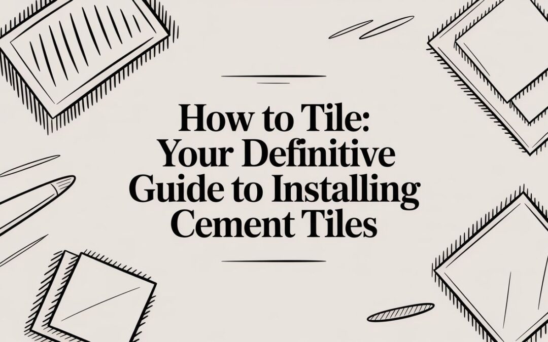 How to tile: Your Definitive Guide to Installing Cement Tiles