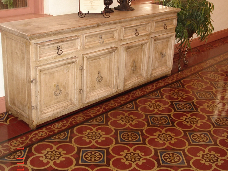 COX cement tile floor
