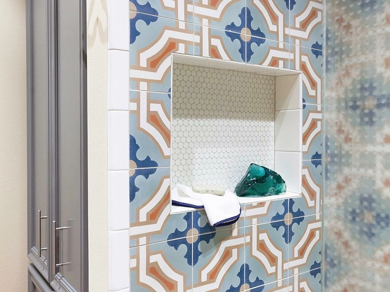 Monaco Sage 01 cement tile bathroom