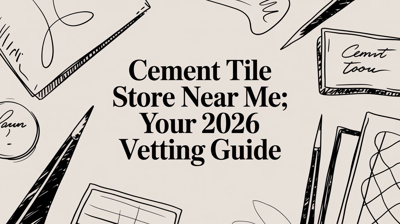 Cement Tile Store Near Me: Your 2026 Vetting Guide