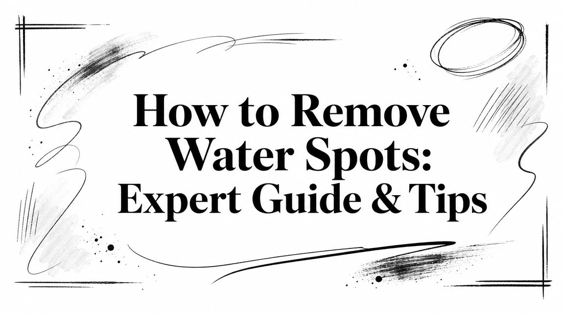 How to Remove Water Spots: Expert Guide & Tips