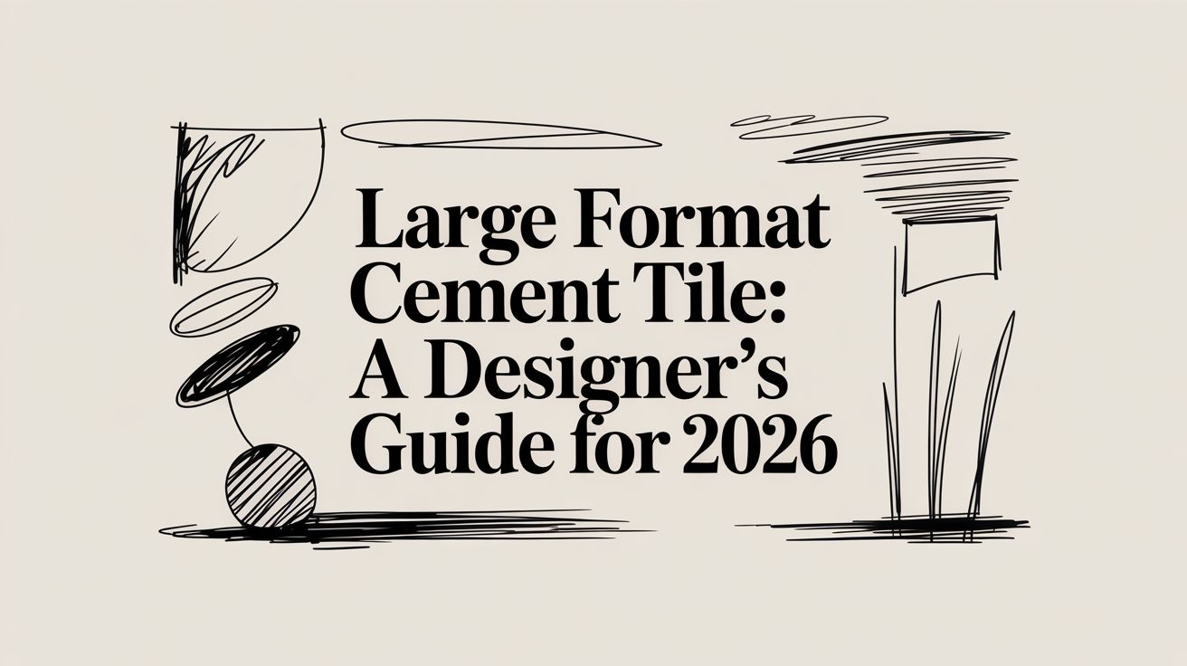 Large Format Cement Tile: A Designer’s Guide for 2026
