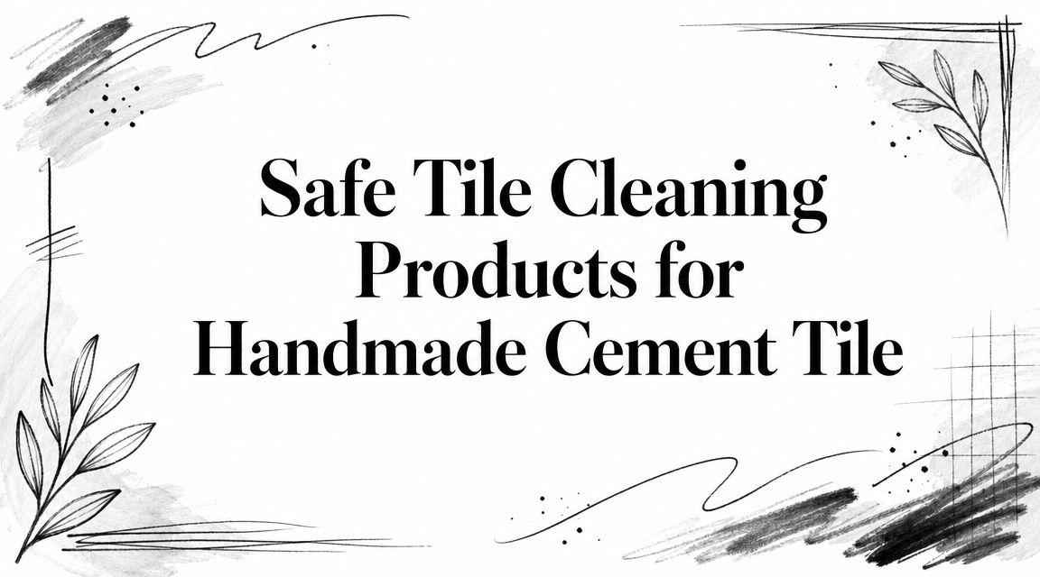 Safe Tile Cleaning Products for Handmade Cement Tile