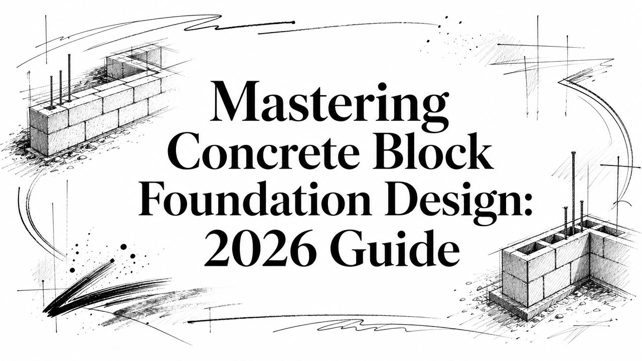 Mastering Concrete Block Foundation Design: 2026 Guide