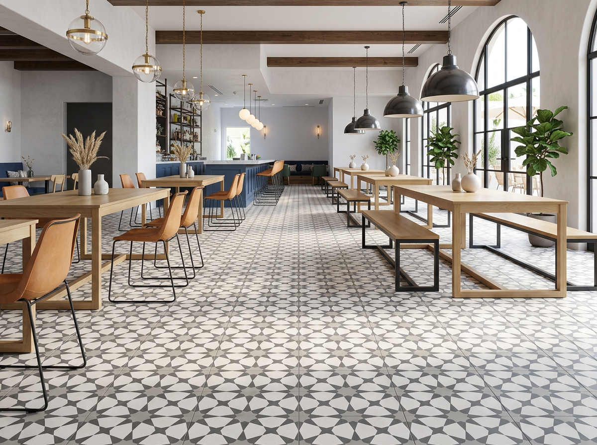 Cement Tiles in Commercial Spaces: Restaurants, Hotels & Retail