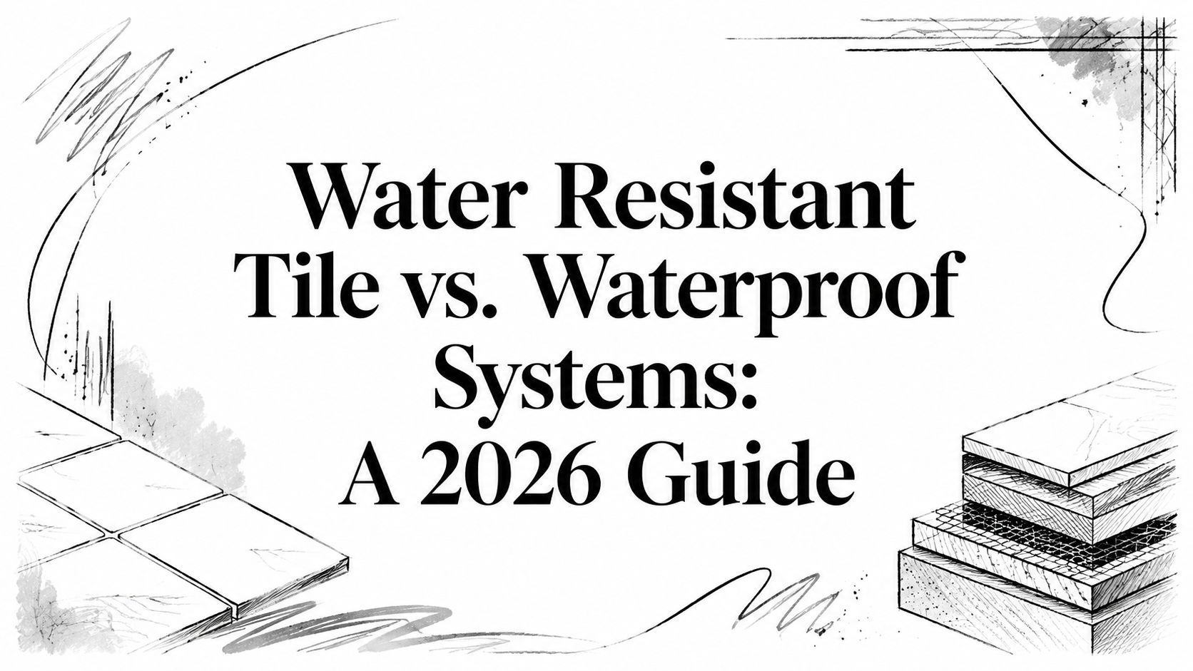 Water Resistant Tile vs. Waterproof Systems: A 2026 Guide