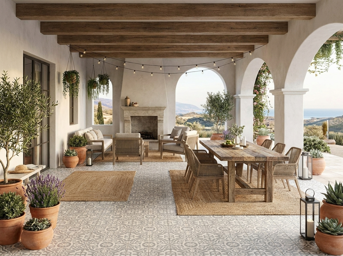 Amalia II Gris 01 cement tile terrace