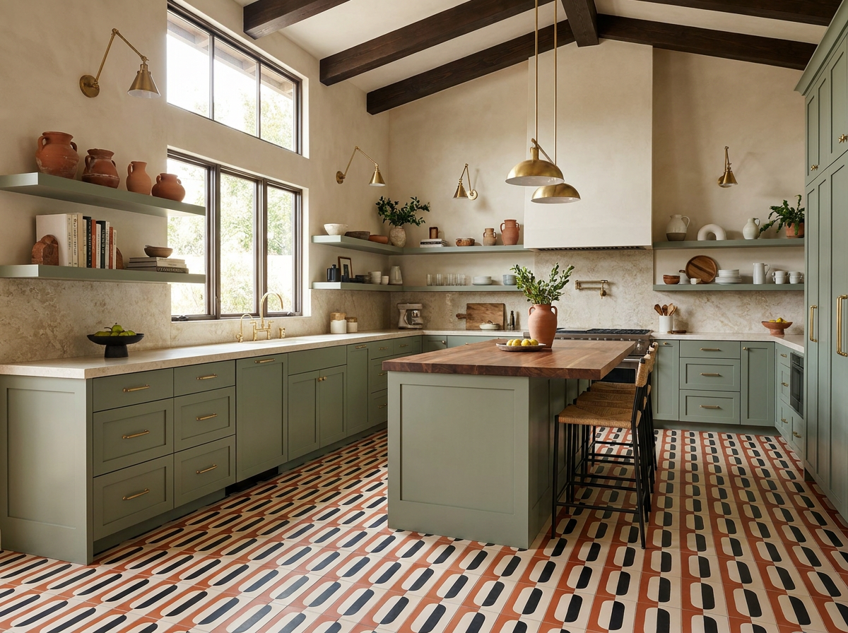 Conrad Terracotta 02 cement tile kitchen