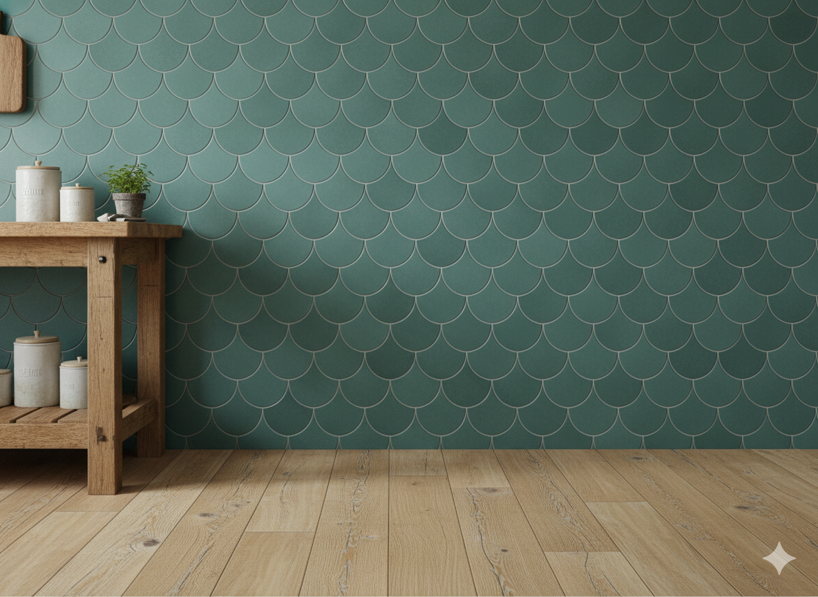 FS-403 Turquoise 8×8 cement tile kitchen