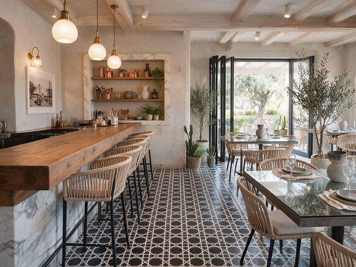 Louise Black 01 cement tile bar