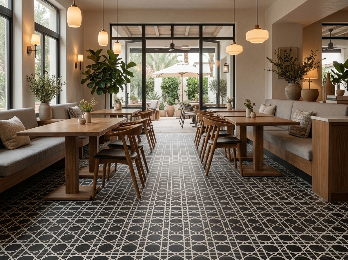 Louise Black 01 cement tile restaurant