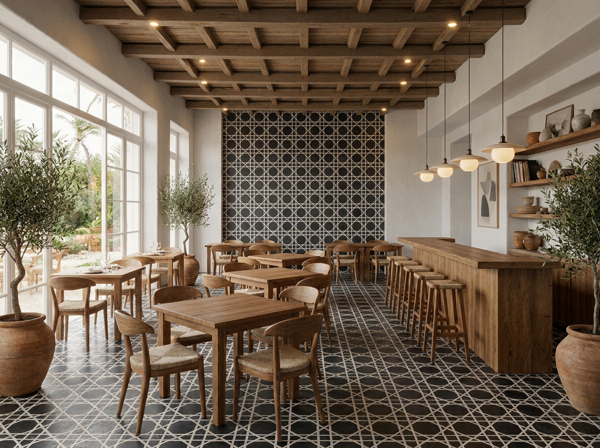 Louise Black 01 cement tile restaurant