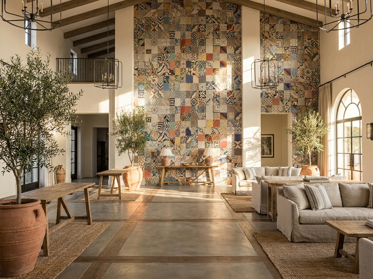 Patchwork 8×8 Colors cement tile hotel