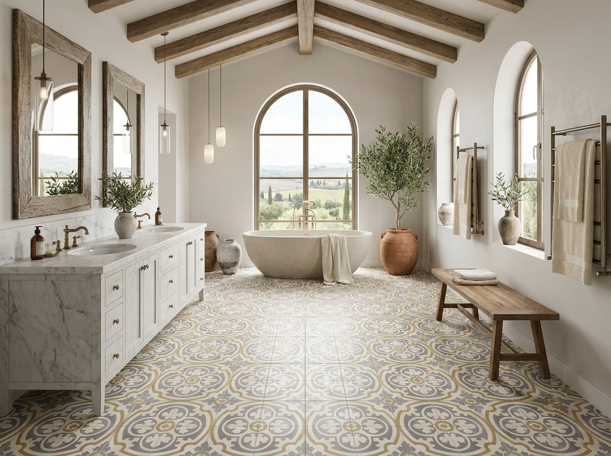Philadelphia SL Oxford 04 cement tile bathroom
