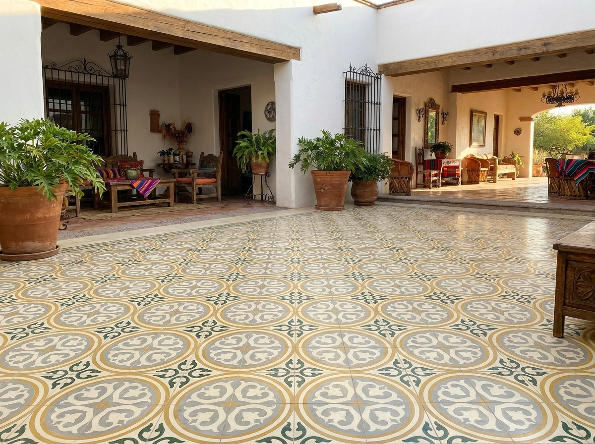 SANTA MARIA cement tile terrace