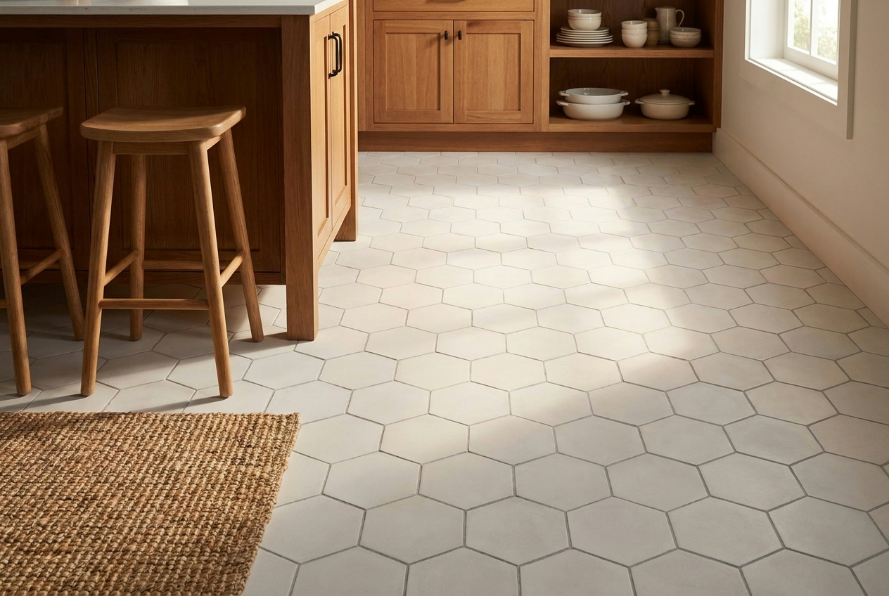 Hexagon Cement Tiles: Sizes, Layouts & Design Ideas