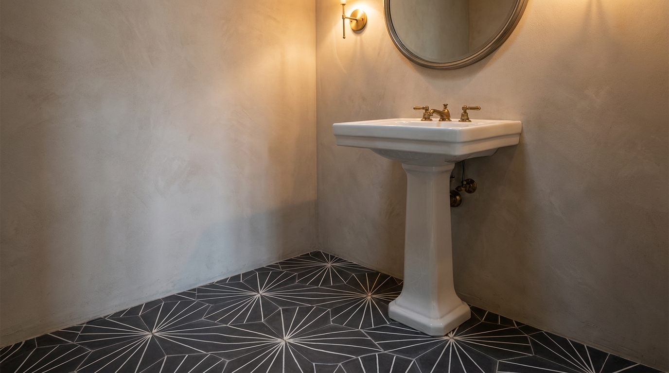 Powder Room Tile Ideas: Where a Small Room Lets You Go Bold