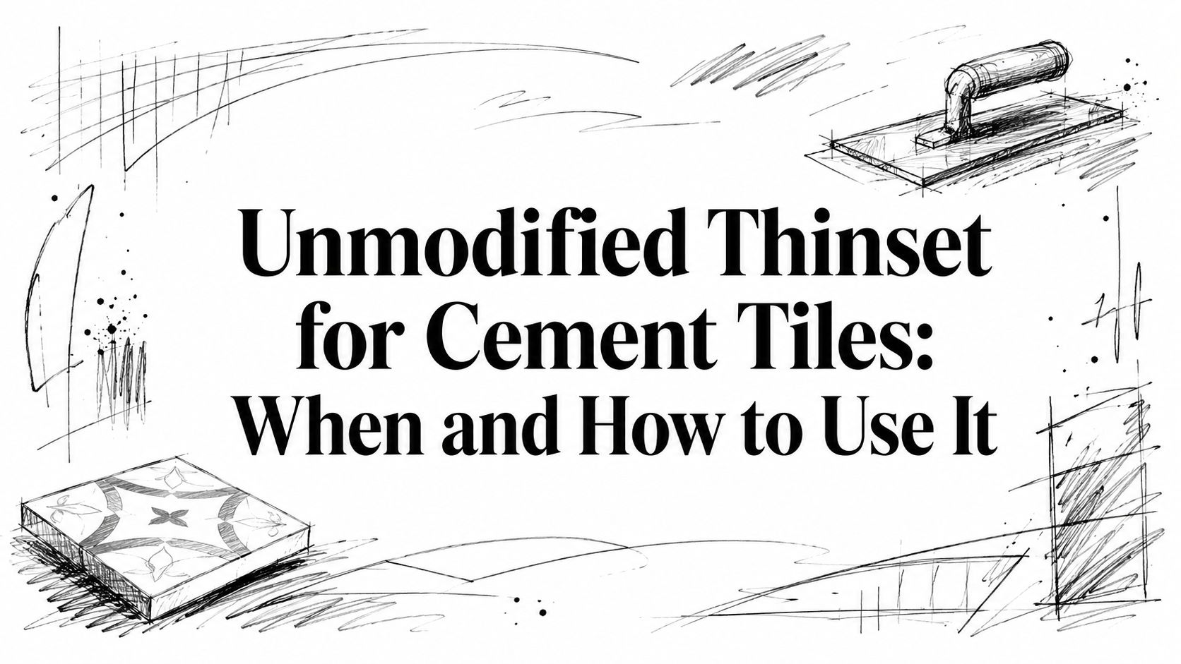 Unmodified Thinset for Cement Tiles: When and How to Use It