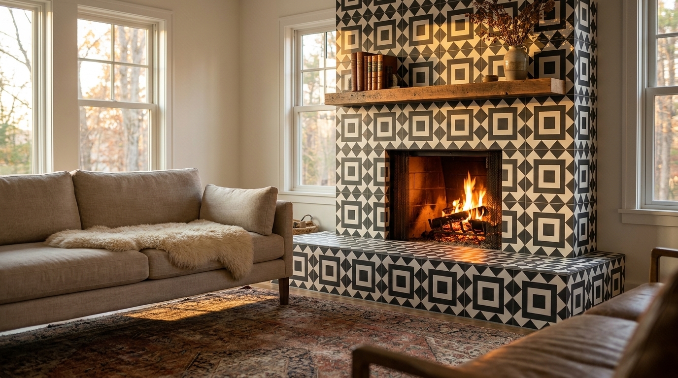 Cement Tile Fireplace Surrounds & Hearths: A Safety Guide