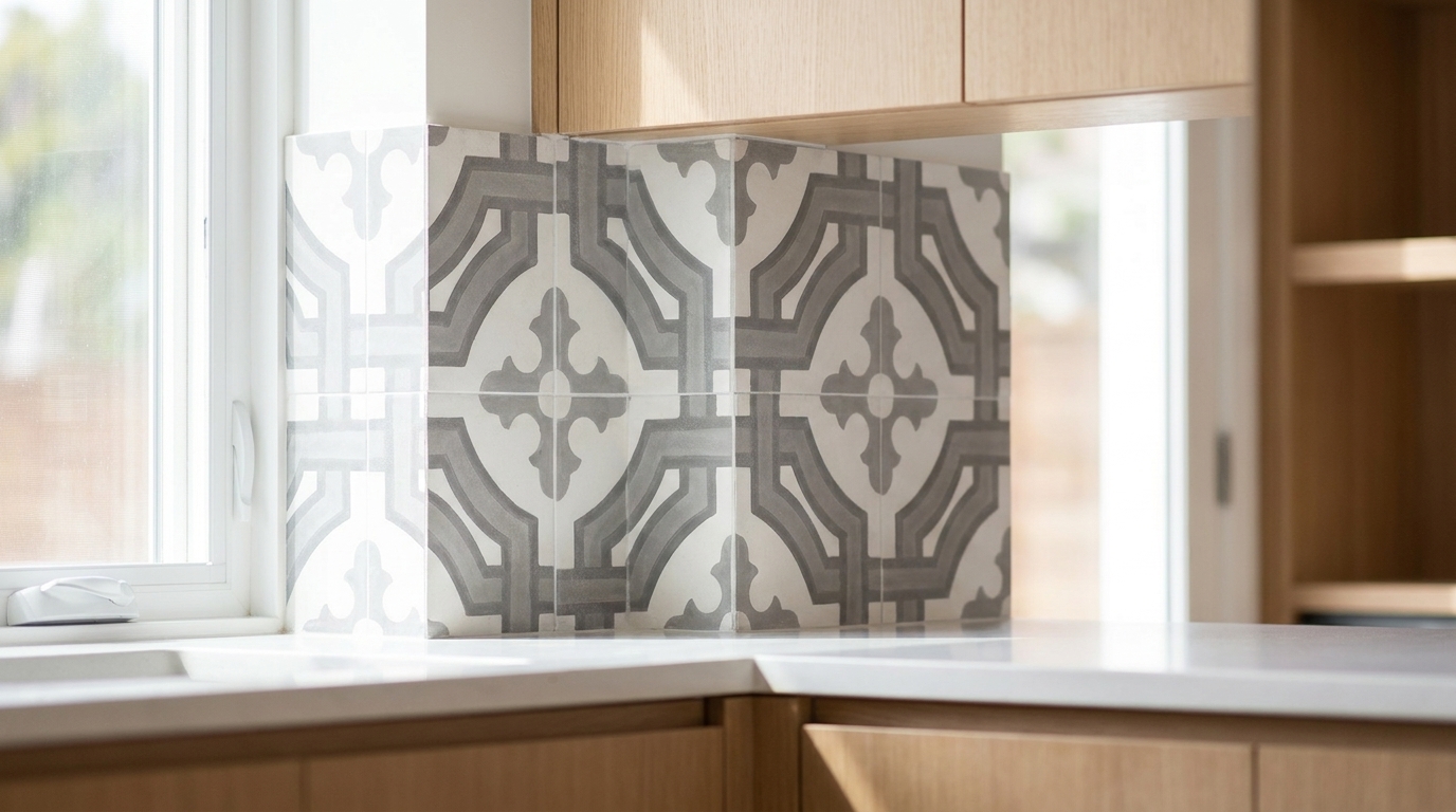 Finishing Exposed Cement Tile Edges: Bullnose, Trim & Miter